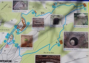 montfaucon plan des batteries et ratte