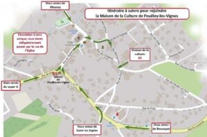 Pouilley les vignes plan