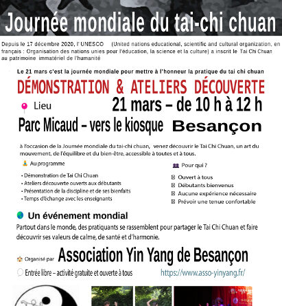 journée mondiale du Tai Chi